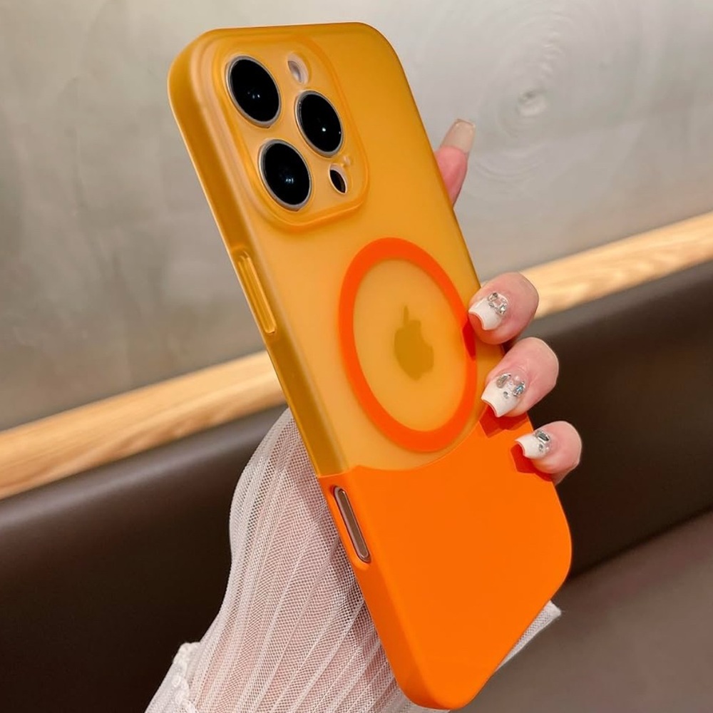 New Apple iPhone16 Pro Case (6.3 inches), Military-Grade Protection (Orange)